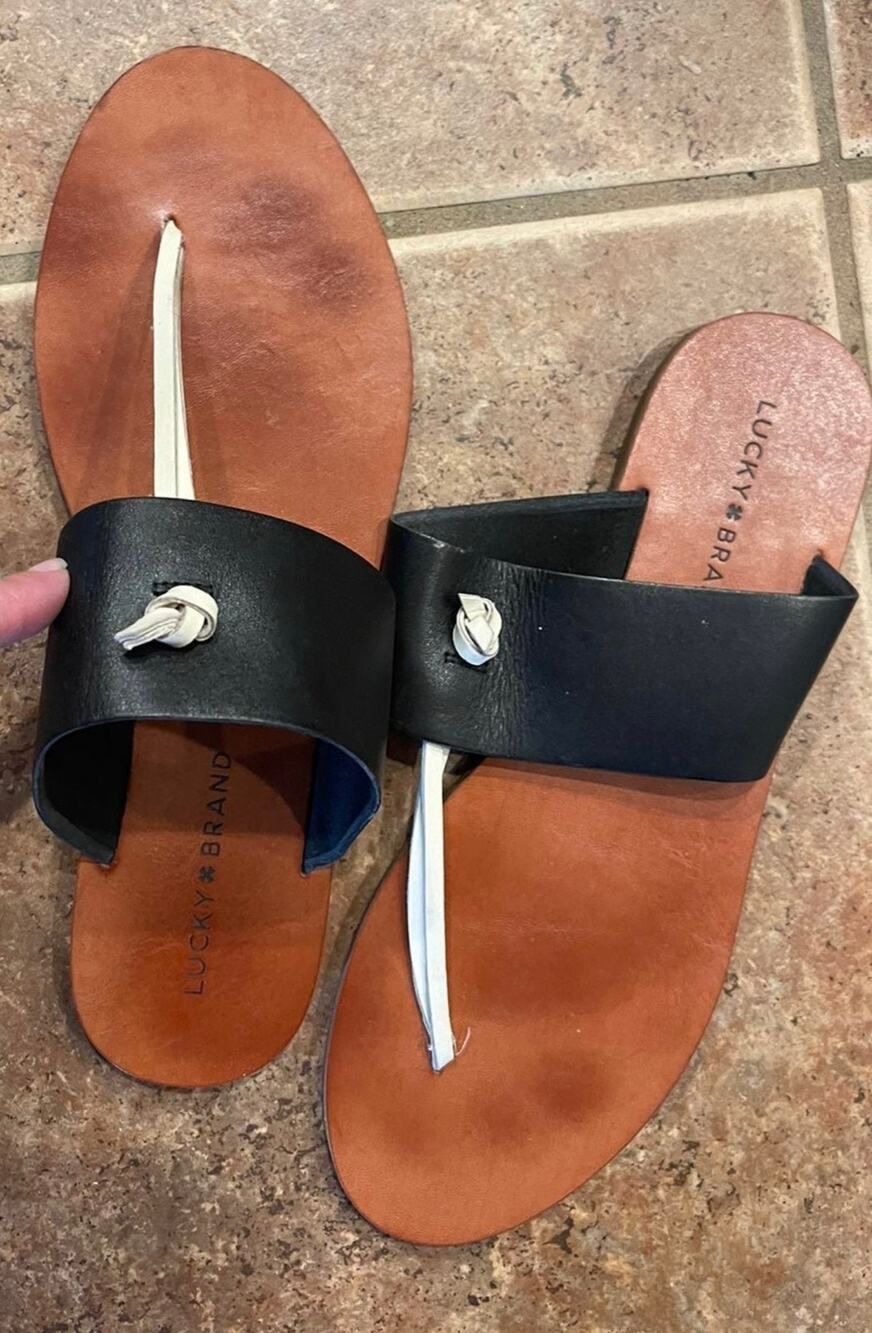 Lucky Brand leather Sandals sz 9-1/2